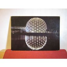 CINESPHERE THEATRE, ONTARIO PLACE, TORONTO, CANADA used postcard 1975 pm =