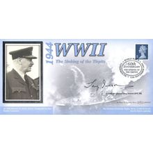 Sinking Of The Tirpitz WW2 Tony Iveson Hand Signed Benham FDC