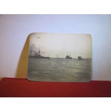 SHIPS AT SEA unused antique photograph COURT postcard 107 x 83 mm =