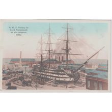 H M S Victory Portsmouth Hampshire Postcard (QHAM247)