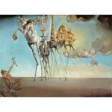 Salvador Dali - The temptation of Saint Anthony 1946 Poster Canvas Movie Film Pr