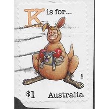 AUS 2017 $1.00 (S/A)'FAIR DINKUM -'K' IS FOR.(ON PAPER)' FINE USED (EBID64-048)