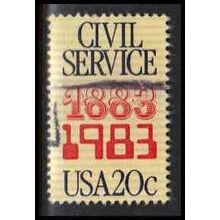 Used 2053 20c Civil Service Fine W4612