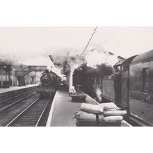 Engine 5384 Weymouth Train 4562 Bridport at Maiden Newton 1959 Railway Postcard