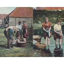A Scotch Wash Washing 2x 1970s Scottish Postcard s