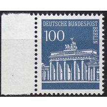 GERMANY BERLIN [1966] MiNr 0290 ( **/mnh ) [01] Bogenrand