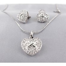 Necklace - Swarovski Cubic Zirconia Neklace & Earrings Set (Made in Italy) - ...