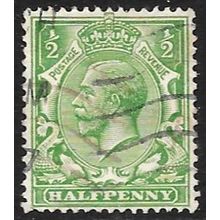 1912 -1913 King George V - ½d yellowish green Used C5