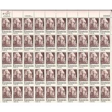 Albert Einstein Sheet of Fifty 15 Cent Postage Stamps Scott 1774