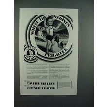 1930 Great Northern Railroad Ad - Sunshine's Brighter