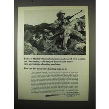 1975 Winchester Model 70 Rifle Ad - Chrome-Moly Steel