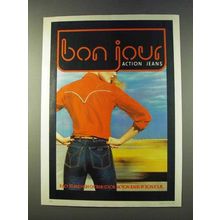 1979 Bon Jour Action Jeans Ad - Racy Fit High Octane
