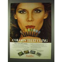 1978 Maybelline Powder Shadow Ad - Colors that Cling