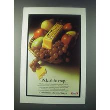 1978 Kraft Cracker Barrel Cheese Ad - Pick of the Crop