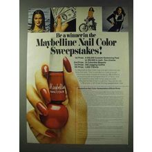 1978 Maybelline Nail Color Ad - Sweepstakes