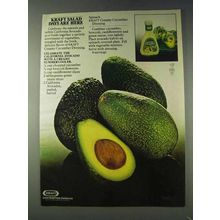1978 Kraft Creamy Cucumber Dressing Ad - Avocado