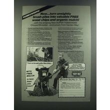 1986 Garden Way Mfg. Super Tomahawk Chipper/Shredder Ad - Brush Piles