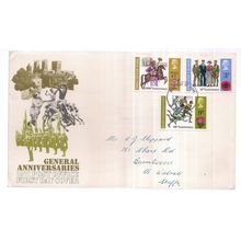 GENERAL ANNIVERSARIES, August 1971.. FDC. first day cover stamps