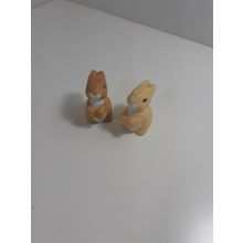 tan rabbit salt and Pepper shakers