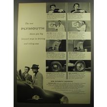 1952 Plymouth Cars Ad - The new Plymouth shows you big forward steps in driving