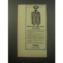 1955 Chipp Odd Coats Ad - Ready-cut Odd Coats from $65.00