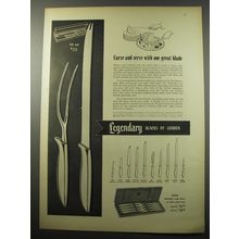 1955 Gerber Legendary Blades Ad - Carve and serve with one great blade