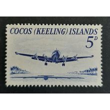 Cocos (Keeling) Islands: 1963 - Definitives - 5d Super Constellation - Used