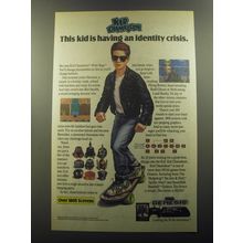 1992 Sega Genesis Kid Chameleon Video Game Ad - kid is having an identity crisis