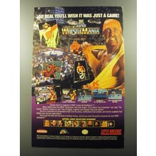 1992 Ljn Super WrestleMania Video Game Advertisement - So real you'll wish