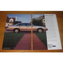 1992 Ford Crown Victoria Car Ad - Why leave comfort and security at home?