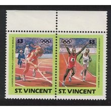 St. Vincent Olympic Games Los Angeles Sprint Pair 1984 MNH SG#818-819