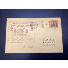 ICOLLECTZONE US 724 William Penn FDC Nice Cachet (A100)