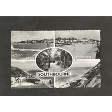 Postcard Dorset Southbourne Multiview 1961