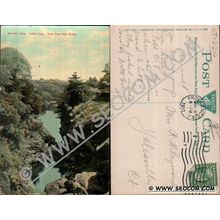 CT Norwich Postcard Indian Leap View From Falls Bridge ct_box4~2302