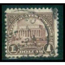 Used 571 $1 Lincoln Memorial Barely Clears M09517