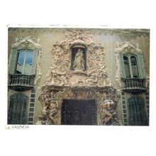 PALACIO DEL MARQUES DE DOS AGUAS, VALENCIA, SPAIN used postcard 1989 postmark /