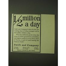 1900 Swift and Company Ad - 1/2 Million a day