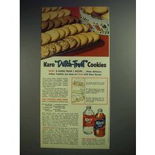 1951 Karo Syrup Ad - Dutch-Treat Cookies
