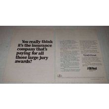 1977 The St. Paul Insurance Ad - Large Jury Awards