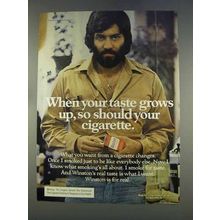 1977 Winston Cigarettes Ad - When Your Taste Grows Up