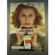 1977 Winston Light 100's Cigarettes Ad
