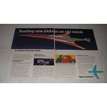 1981 Lockheed Ad - Supersonic Transport, Electric Car