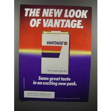 1986 Vantage Cigarette Ad - The New Look