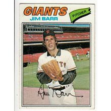 1977 Topps baseball card 609 Jim Barr - Giants