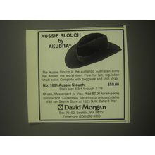 1982 David Morgan Aussie Slouch by Akubra Advertisement