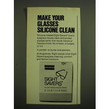 1972 Sight Savers Advertisement - Make your glasses silicone clean