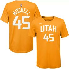 Womens- Mitchell- Utah Jazz- Nike City Edition- T-Shirt- Gold NWT- FREE SHIPPING