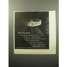 1951 Concord Pyramid Watch Advertisement