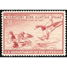 RW13, Mint VF NH $1 Federal Duck Stamp ** Stuart Katz