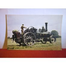 1886 FOWLER PLOUGHING ENGINE unused postcard by J. salmon #